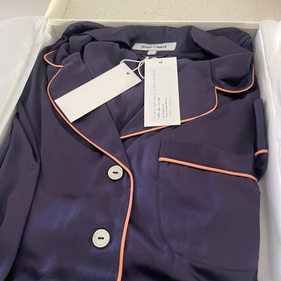 UK LUXURY Olivia Von Halle100% HIGH Quality Silk Pajamas- NEVER Worn-